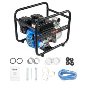 VEVOR Gasoline Engine Water Pump Gas Powered Transfer Pump 2 in 6.5HP 4-Stroke