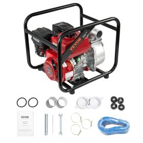 VEVOR Gasoline Engine Water Pump Gas Powered Water Transfer Pump 2" 7HP 4-Stroke