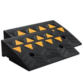 VEVOR Rubber Curb Ramp 2 Pack, 5" Rise Height Heavy-Duty 33069 lbs/15 T Capacity Threshold Ramps, Driveway Ramps with Stable Grid Structure for Cars