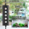 VEVOR Aquarium Light, 10W Full Spectrum Fish Tank Light with 5 Levels Adjustable Brightness, Adjustable Timer and Power-Off Memory