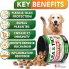 2 Pack Flea and Tick Prevention for Dogs Chewables for All Breeds and Ages 240 Treats