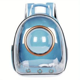 Pet Carrier Backpack, Space Capsule Bubble Cat Backpack Carrier, Waterproof Pet Backpack Outdoor Use (Color: Sky Blue)