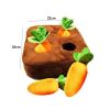 12 Plush Carrots Enrichment Dog Puzzle Toys Hide and Seek Carrot Farm Dog Toys Carrot Patch Dog Snuffle Toy for Puppy Large Dogs