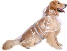 Reflective Dog Raincoat Hooded Slicker Poncho for Small to X-Large Dogs and Puppies; Waterproof Dog Clothing